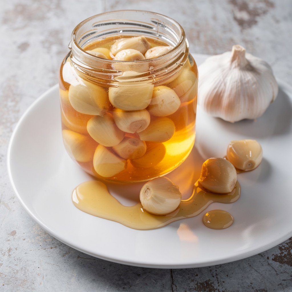 Fermented Garlic in Honey