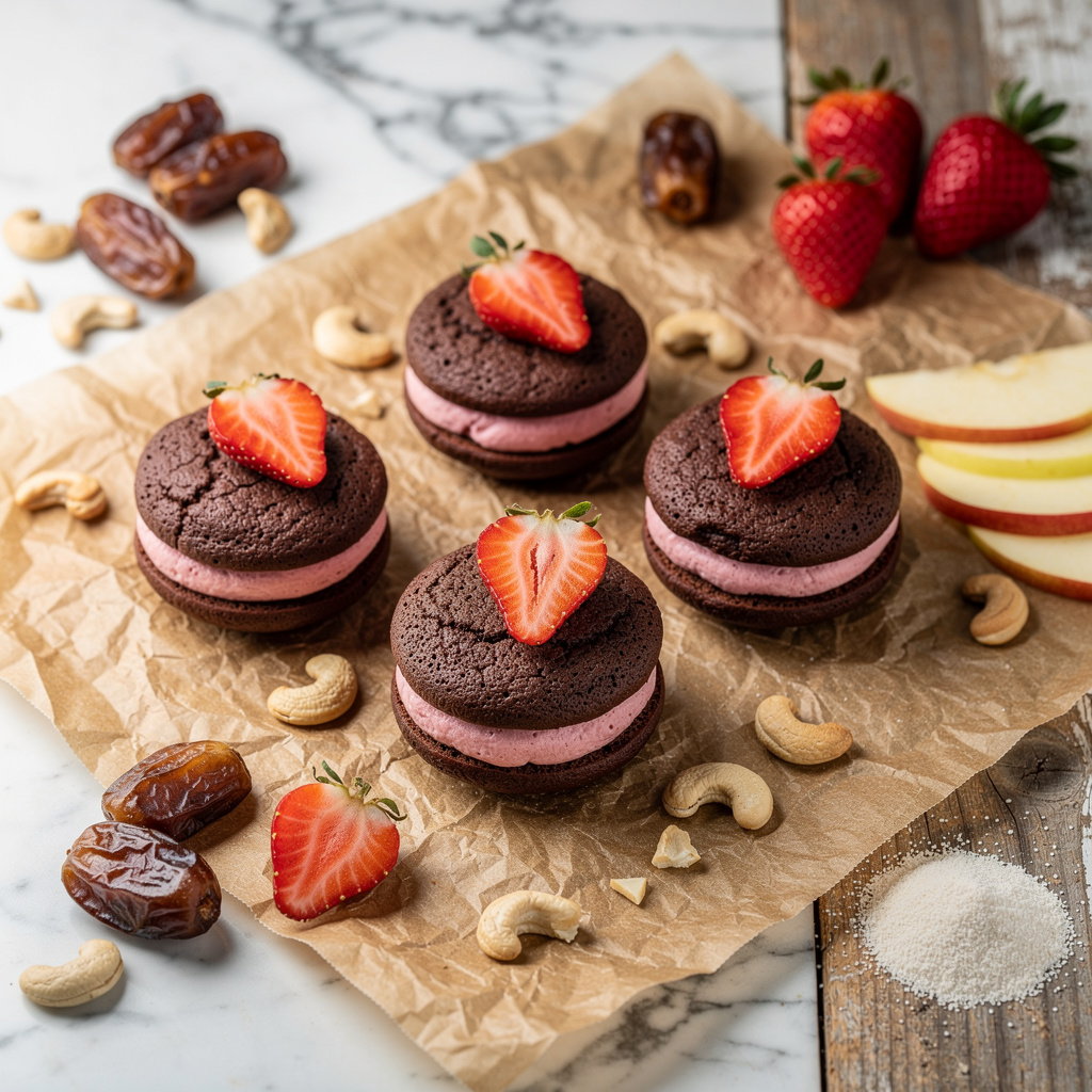 Chocolate-Strawberry Whoopie Pies