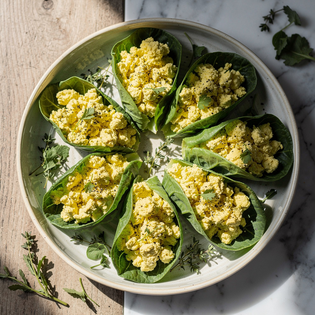 Dom Thompson's Egg Salad Collard Wraps