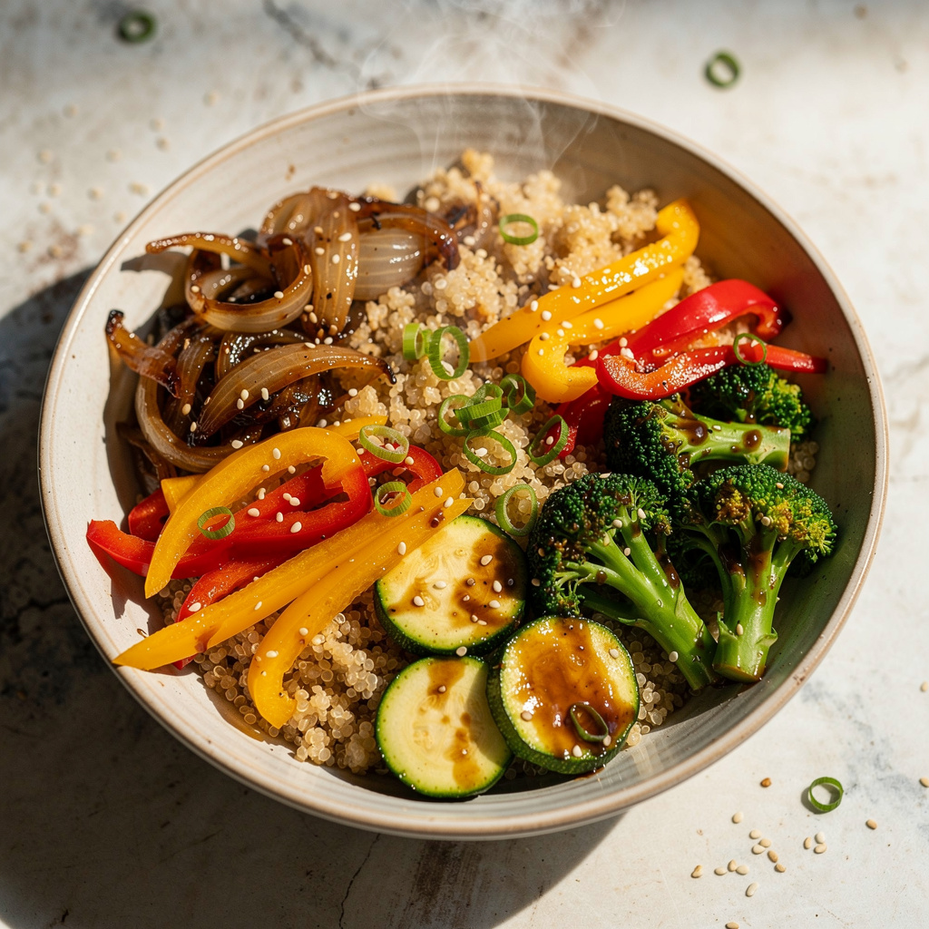 Quinoa & Vegetable Teriyaki Bowls