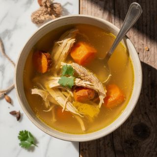 Bone Broth Turmeric Chicken Soup