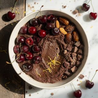 Chocolate Cherry Cobbler