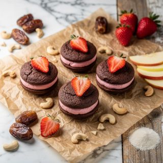 Chocolate-Strawberry Whoopie Pies