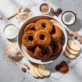 Healthy Pumpkin Donuts (Gluten-free)