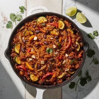 Mexican-Style Bean and Rice Casserole