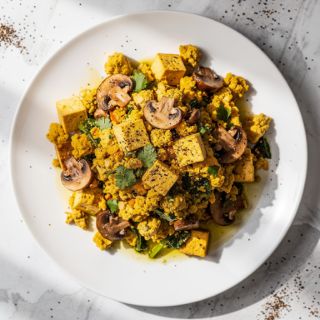 Extra-firm tofu & Mushrooms Breakfast Scramble #11