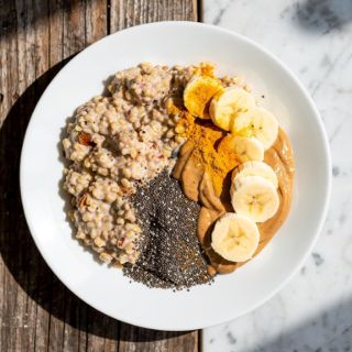 Banana Overnight Steel-cut oats #12