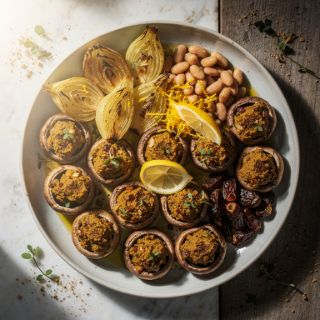 Smoky Stuffed Mushrooms
