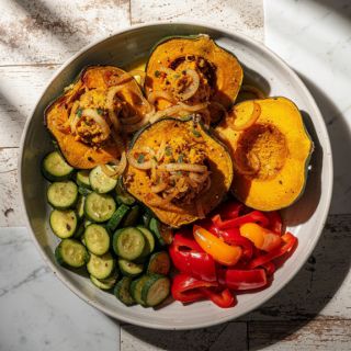 Stuffed Kabocha Squash (Paleo)