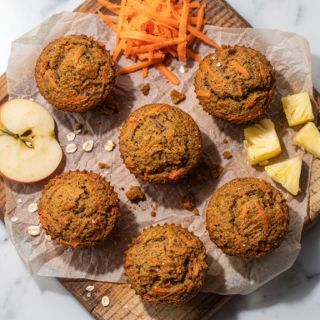 Gluten-Free Carrot Cake Muffins