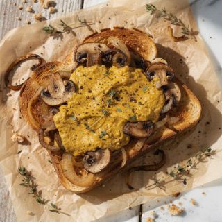Welsh Rarebit with Mushrooms