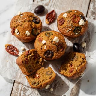 Savory Sun-Dried Tomato Olive Muffins