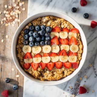 Flag Baked Oatmeal