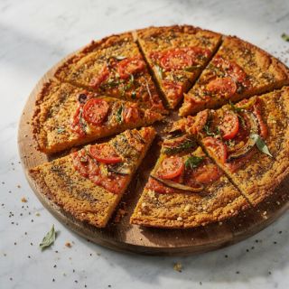 Cauliflower Crust Pizza (oil-free)