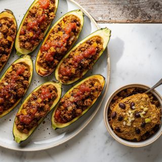 Taco Zucchini Boats