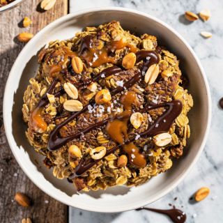 Snickers Baked Oatmeal