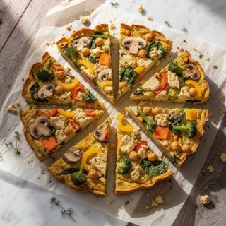 Tofu Chickpea Frittata (gluten-free!)