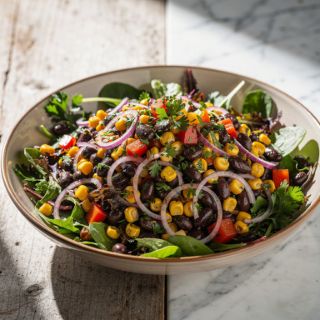 Black Bean and Corn Salad with Red Wine Vinaigrette