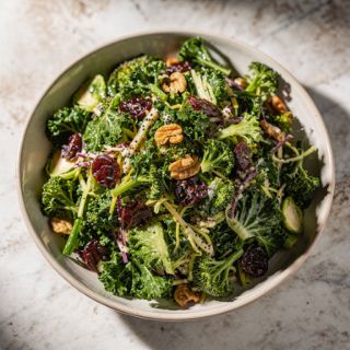 Sweet Kale Salad with Poppyseed Dressing