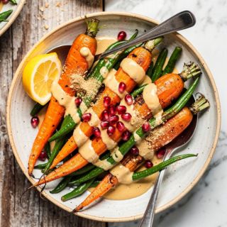 Roasted Veggies with Tahini Sauce