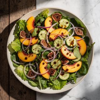 The BEST Summer Salad (with balsamic fig dressing!)