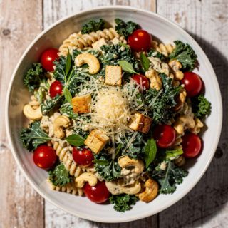 Caesar Pasta Salad (Dairy Free!)