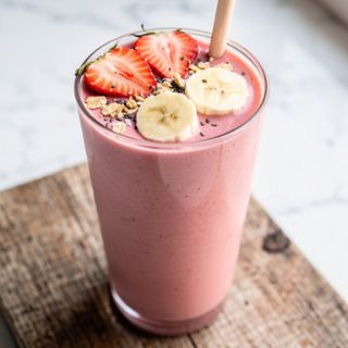 Strawberry Banana Protein Smoothie