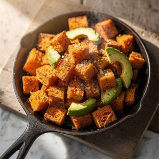 Crunchy Sweet Potato Croutons