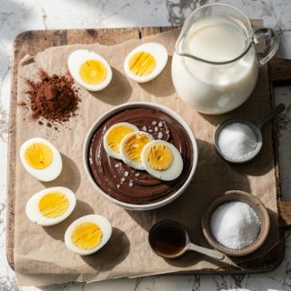 Hard Boiled Egg Chocolate Pudding
